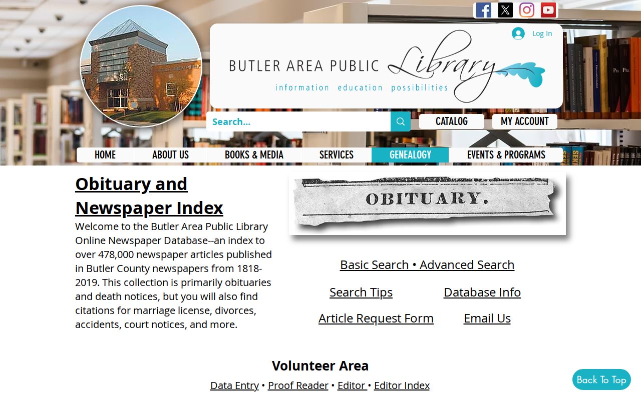 Cranberry Township city directory obituary and newspaper index research