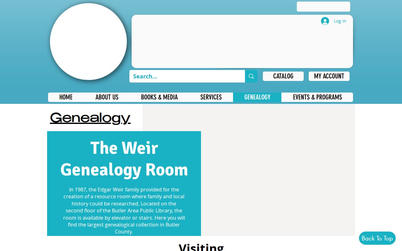 Cranberry Township residents directory Weir Genealogy Room