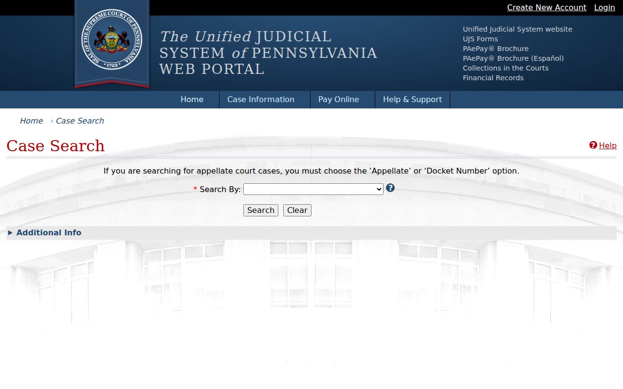 Cranberry Township residents directory Pennsylvania UJS court case search