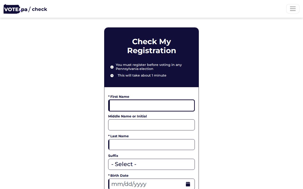 Cranberry Township residents directory Pennsylvania voter registration status