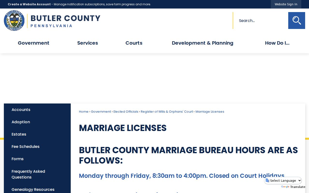 Cranberry Township previous residents research using Butler County marriage-license records